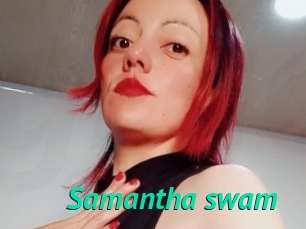 Samantha_swam